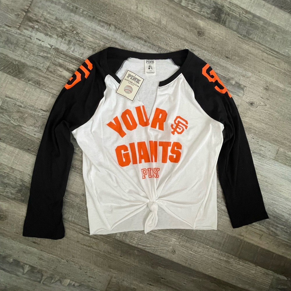 SAN FRANCISCO GIANTS 3/4 sleeve tshirt NEW WITH TAGS